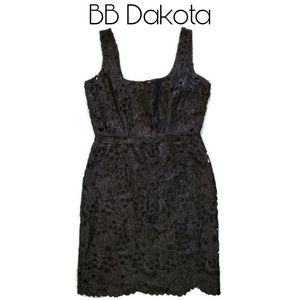 BB Dakota Black Lace Cocktail Dress